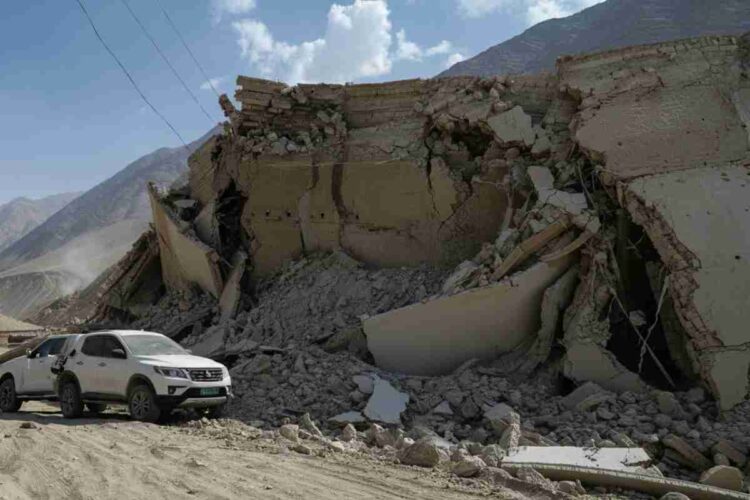 terremoto in Afghanistan, macerie della città