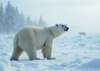 Un orso polare in Alaska