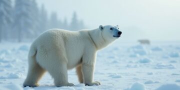 Un orso polare in Alaska