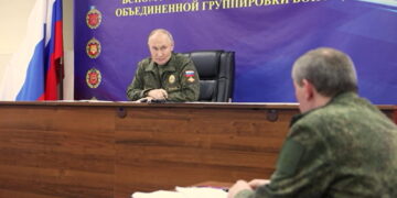 A handout photo made from video released by the Russian Presidential Press Office on 26 October 2025@ANSA