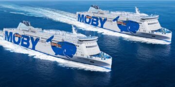 Due traghetti del gruppo Moby
