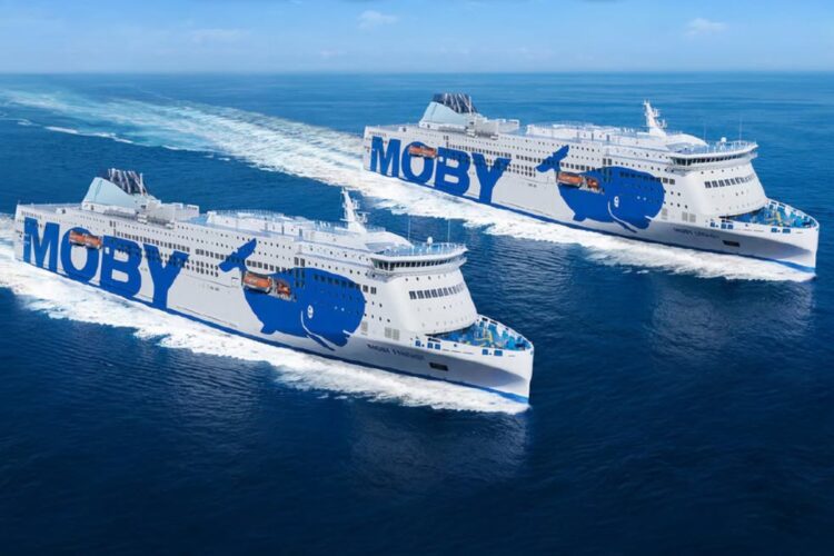 Due traghetti del gruppo Moby