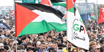 Corteo proPal a Milano per Gaza