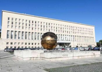 Il palazzo della Farnesina a Roma