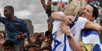 Festeggiamenti a Gaza e Israele