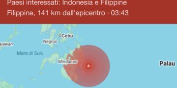 Terremoto di magnitudo 7.6 nelle Filippine: scatta l’allerta tsunami