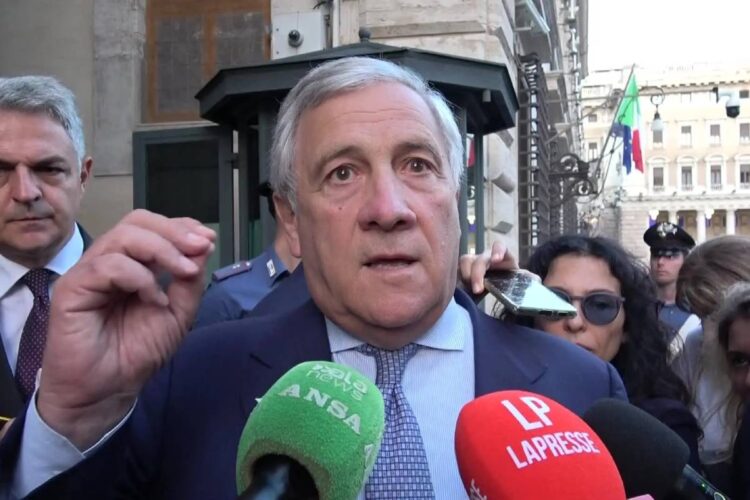 Il ministro degli Esteri Antonio Tajani