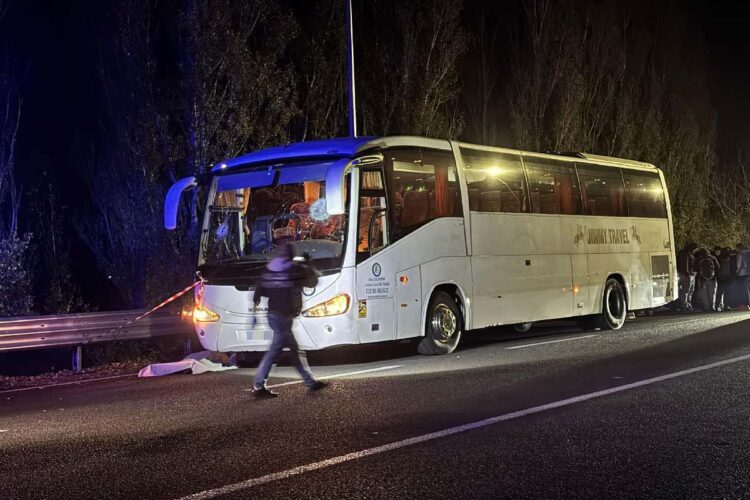 Il pullman sul quale viaggiavano i tifosi del Pistoia Basket