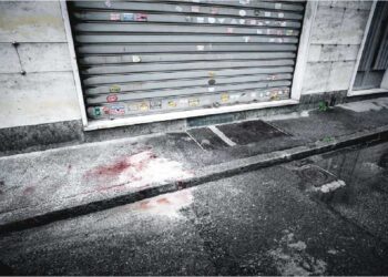 Il punto di via Sabotino, a Collegno (TO), dove notte Marco Veronese è stato ucciso a coltellate