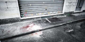 Il punto di via Sabotino, a Collegno (TO), dove notte Marco Veronese è stato ucciso a coltellate