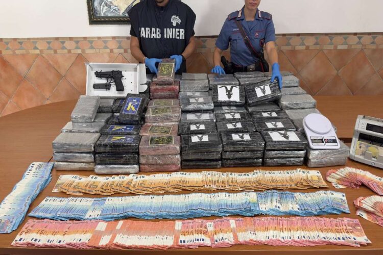 La cocaina sequestrata a Roma