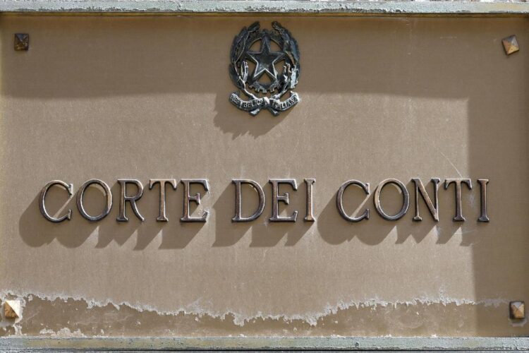La targa della Corte dei Conti