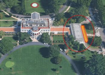 L'ala est della Casa Bianca che Trump vuole far demolire