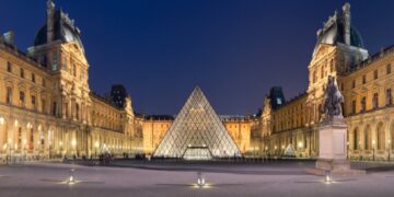 L'esterno del Louvre