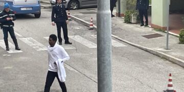 Louis Dassilva, accusato dell'omicidio di Pierina Paganelli, durante l'incidente probatorio