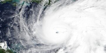 L'uragano Melissa in una immagine satellitare