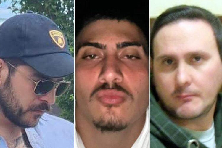 Manuel Fortuna, Kevin Pellecchia ed Alessandro Barberini, tre degli ultras che hanno assaltato il pullman dei tifosi del Pistoia Basket