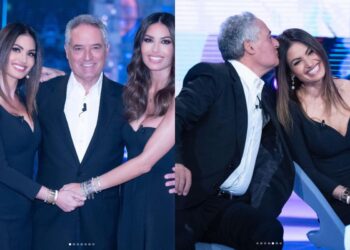 Mario Gregoraci assieme alle figlie