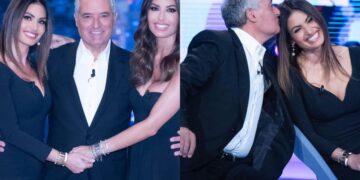 Mario Gregoraci assieme alle figlie