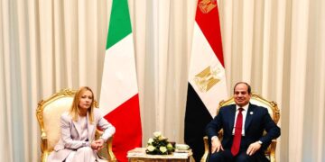 Meloni e al Sisi