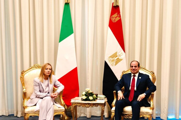 Meloni e al Sisi