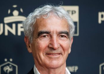 Un primo piano di Raymond Domenech