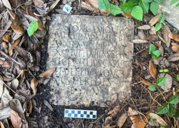 Scoperta una stele romana a New Orleans@Courtesy D Ryan Gray and Preservation Resource Center of New Orleans