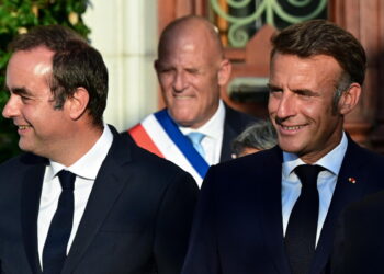 Sebastien Lecornu and France's President Emmanuel Macron@ANSA