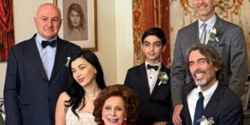 Sophia Loren riappare pubblicamente al matrimonio del figlio Carlo Ponti