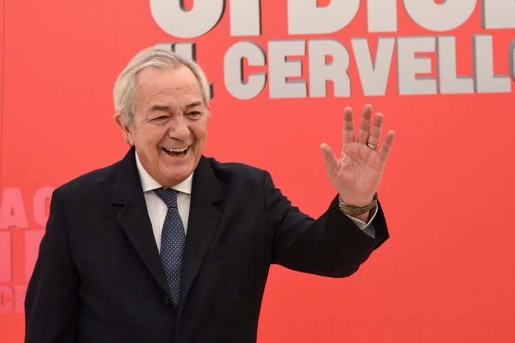 Remo Girone, durante la presentazione del film: Ma cosa ci dice il cervello, Roma, 15 aprile 2019.
ANSA/ALESSANDRO DI MEO