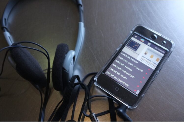 Una audioguida in un museo