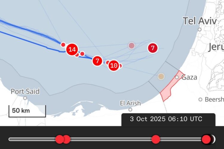 Un'imbarcazione della Flotilla è ancora in rotta per Gaza