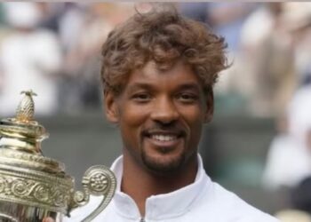 Will Smith in un fotomontaggio con il corpo di Jannik Sinner