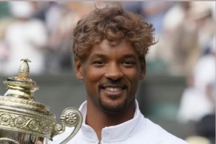 Will Smith in un fotomontaggio con il corpo di Jannik Sinner