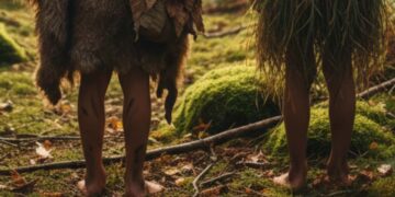 Dei bambini nel bosco