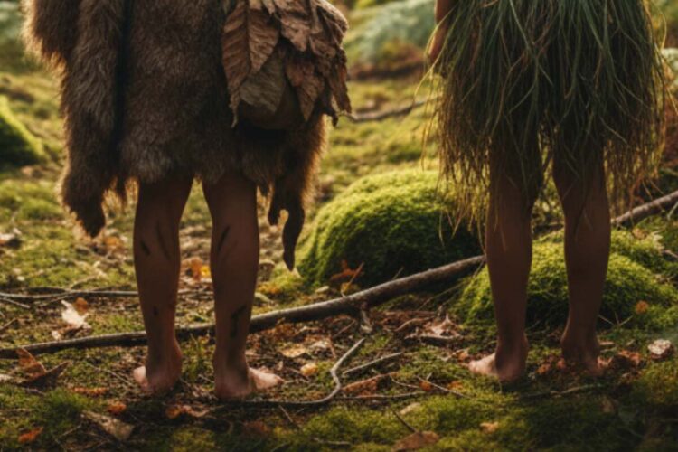 Dei bambini nel bosco