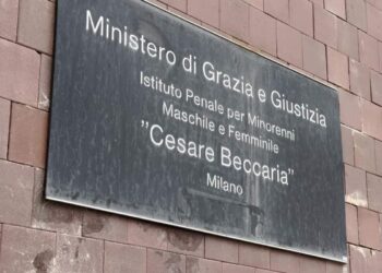 L'insegna del carcere minorile Beccaria