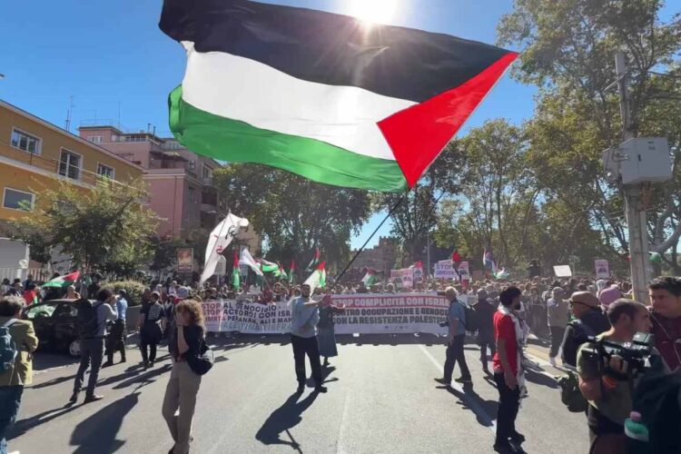 Corteo per la Palestina a Roma