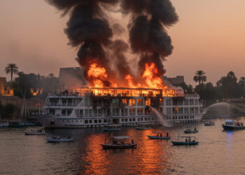 Egitto, incendio su nave da crociera