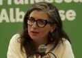 Un primo piano di Francesca Albanese