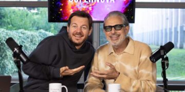 Jeff Goldblum e Alessandro Cattelan a Supernova