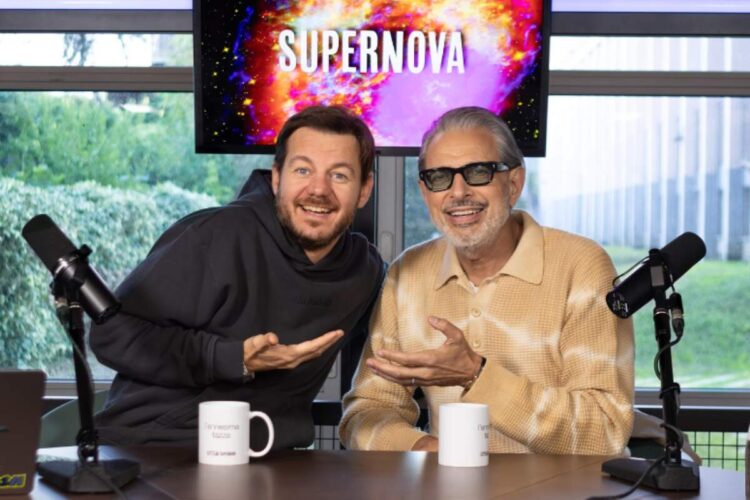 Jeff Goldblum e Alessandro Cattelan a Supernova