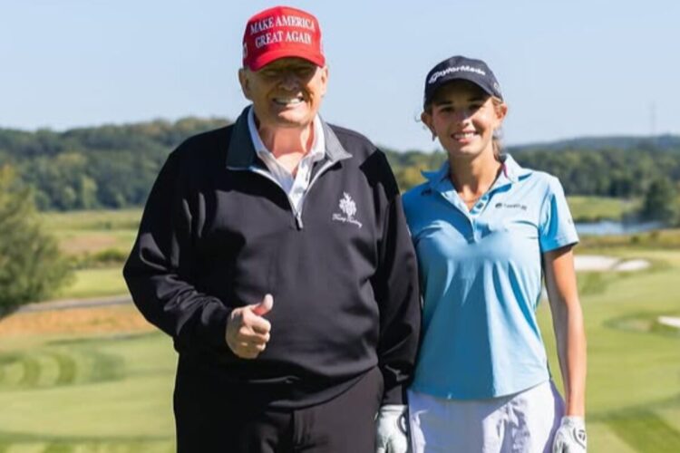 Donald Trump e sua nipote Kai