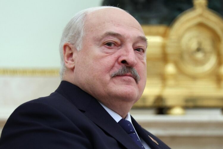 Un primo piano di Alexander Lukashenko, presidente della Bielorussia