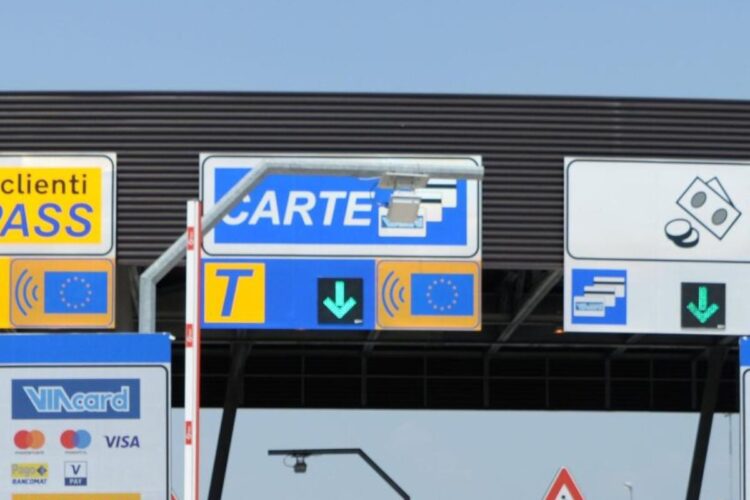 Un casello della Pedemontana Veneta