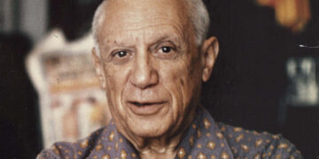 Un primo piano di Pablo Picasso