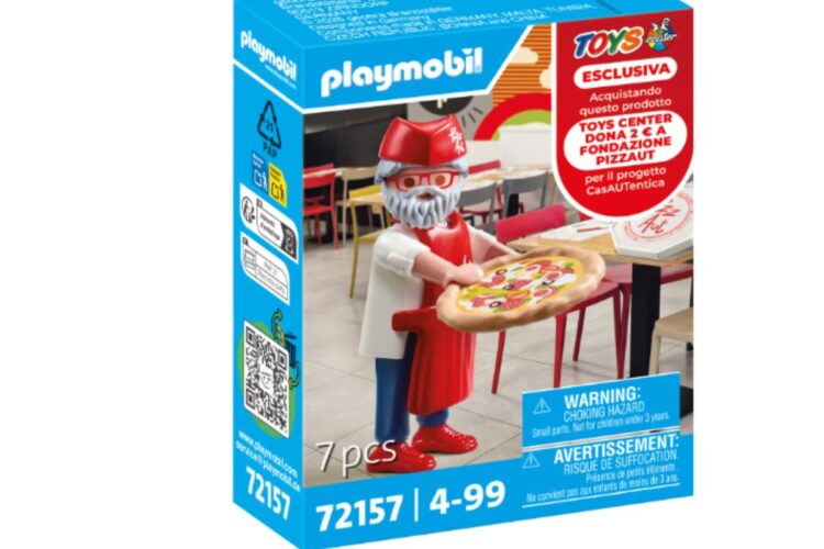 Nico Acampora, fondatore di PizzAut diventa un giocattolo Playmobile
