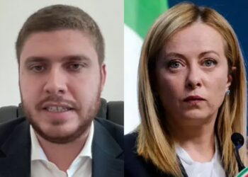 Leonardo Saggiorato e Giorgia Meloni