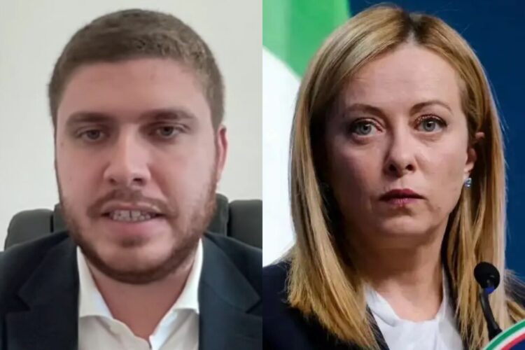 Leonardo Saggiorato e Giorgia Meloni
