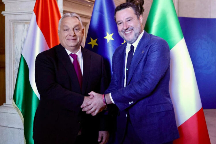 Matteo Salvini e Viktor Orban